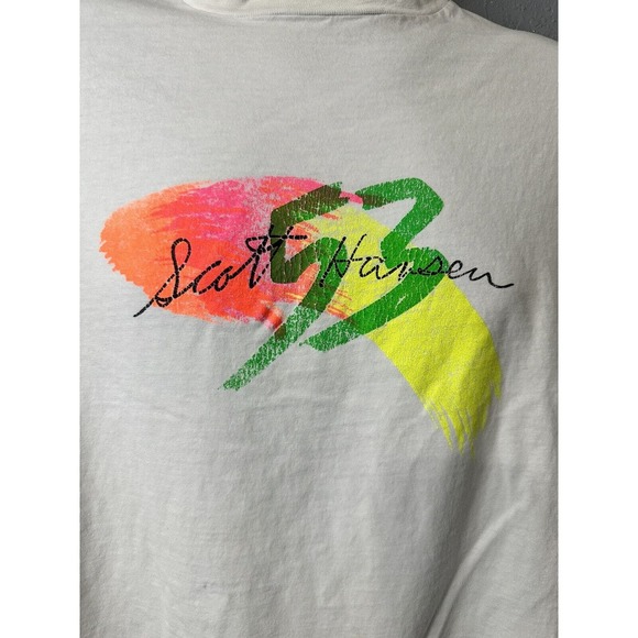 Vintage Single Stitch Scott Hansen‎ NASCAR XL T-Shirt - Picture 2 of 10